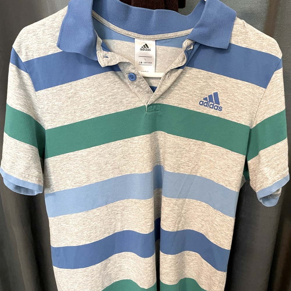 Adidas Boys polo shirt size Large